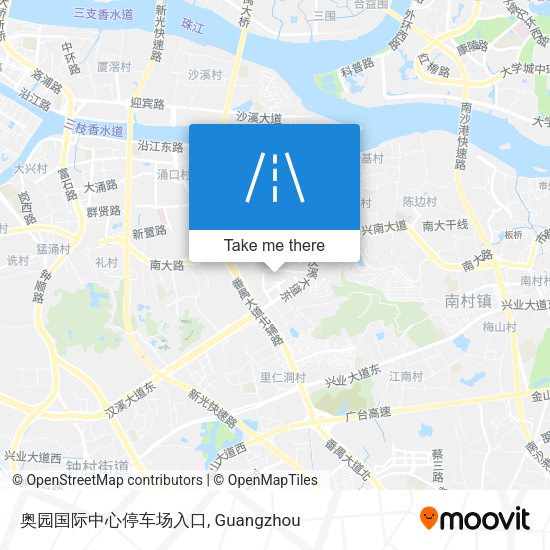 奥园国际中心停车场入口 map