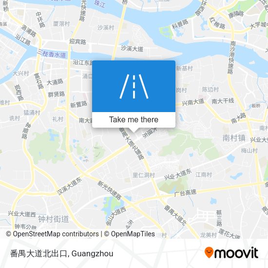 番禺大道北出口 map