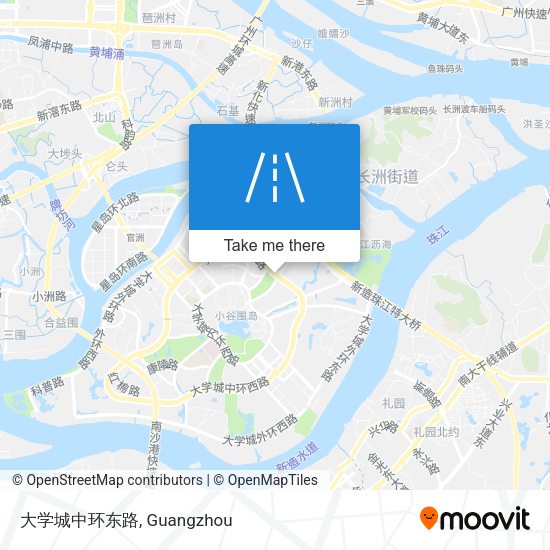 大学城中环东路 map