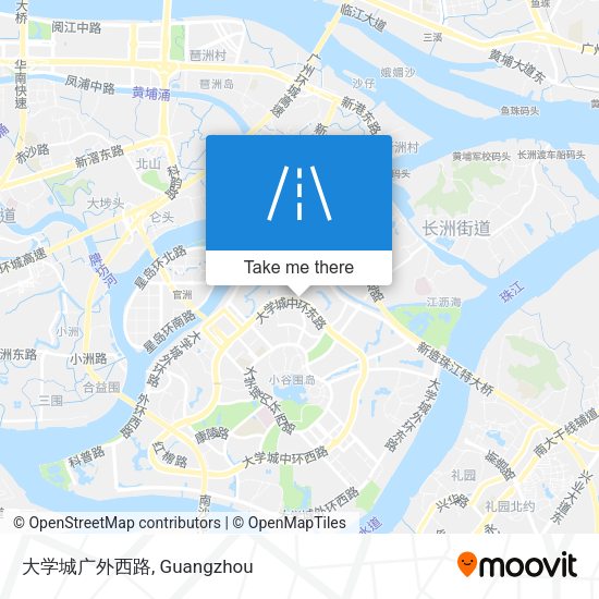 大学城广外西路 map