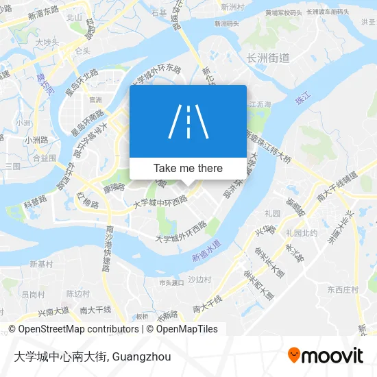大学城中心南大街 map