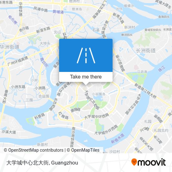 大学城中心北大街 map