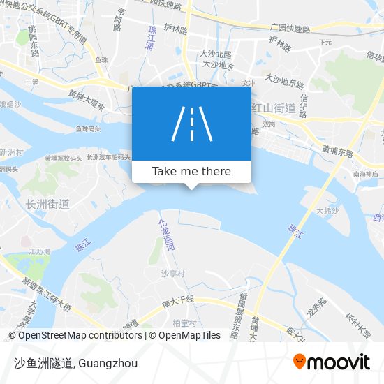 沙鱼洲隧道 map