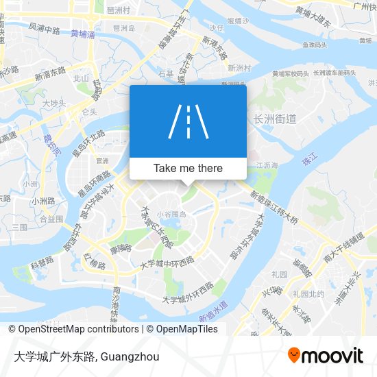 大学城广外东路 map