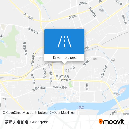 荔新大道辅道 map