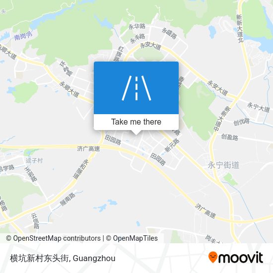 横坑新村东头街 map