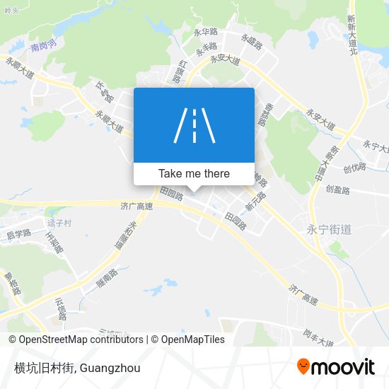 横坑旧村街 map