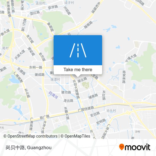 岗贝中路 map