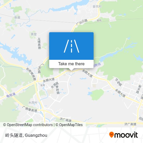 岭头隧道 map