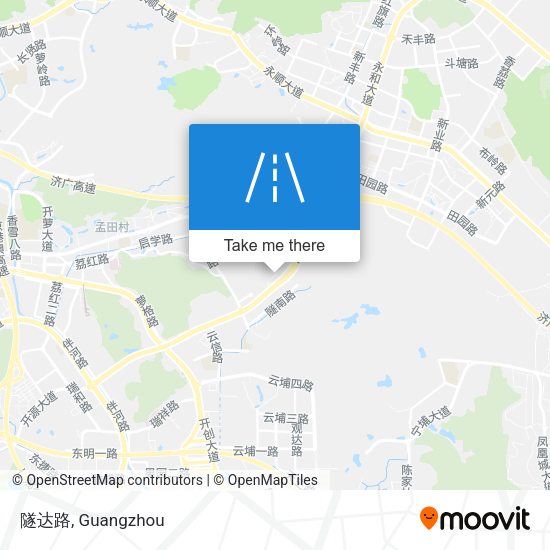 隧达路 map