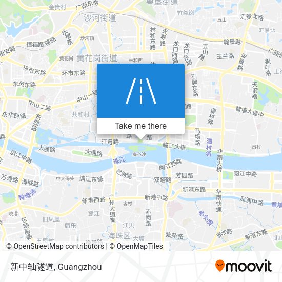 新中轴隧道 map