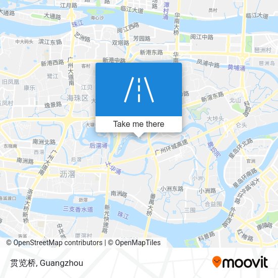 贯览桥 map
