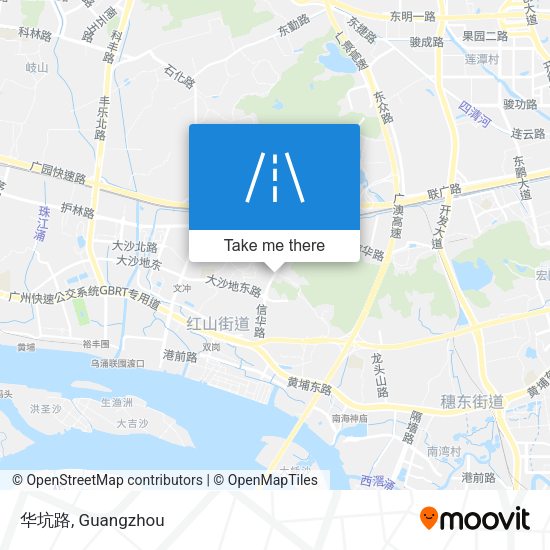 华坑路 map