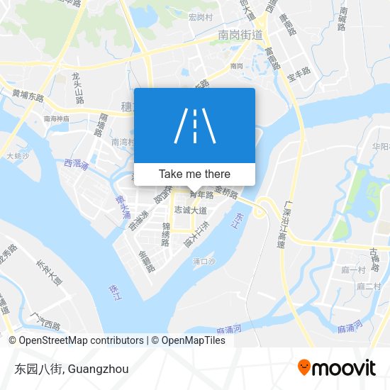 东园八街 map