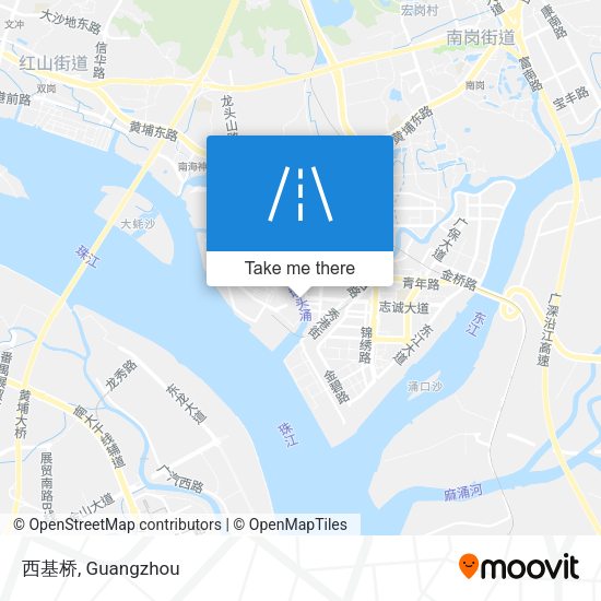 西基桥 map