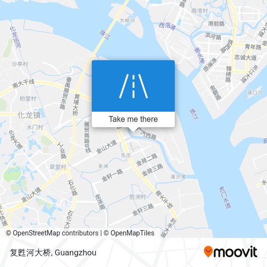 复甦河大桥 map