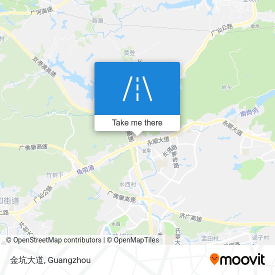 金坑大道 map