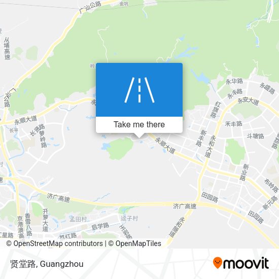 贤堂路 map