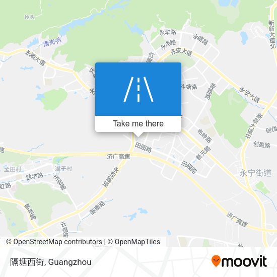 隔塘西街 map
