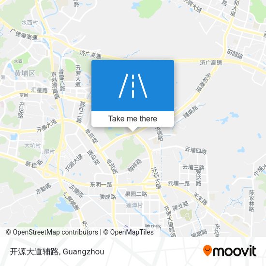 开源大道辅路 map