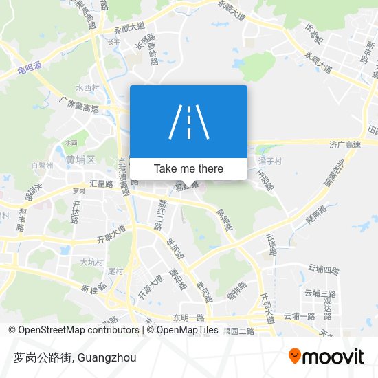 萝岗公路街 map