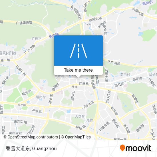 香雪大道东 map