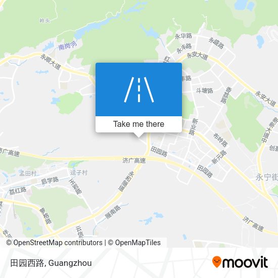 田园西路 map