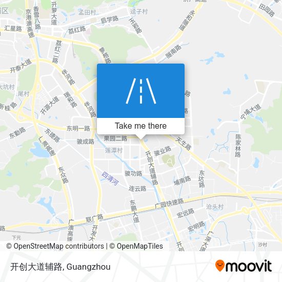 开创大道辅路 map