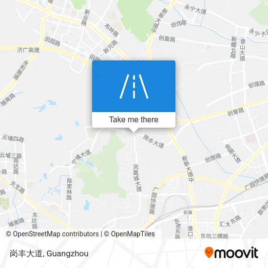 岗丰大道 map