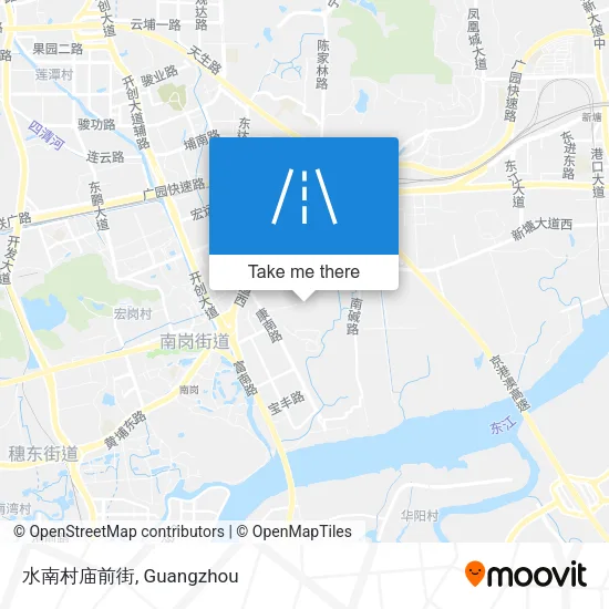 水南村庙前街 map