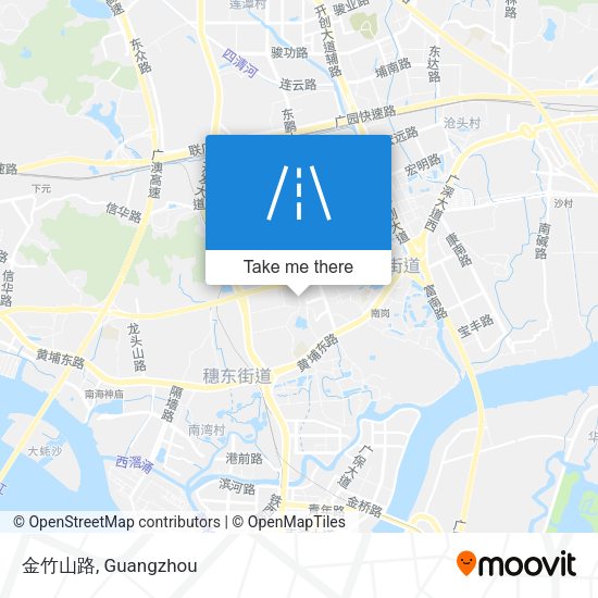 金竹山路 map