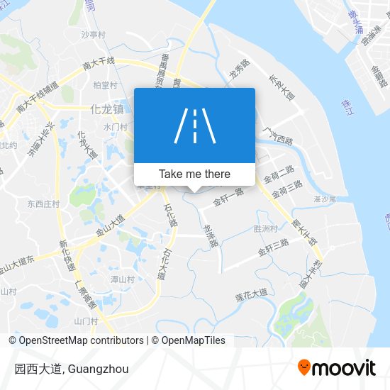 园西大道 map