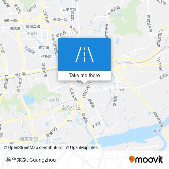 榕华东路 map