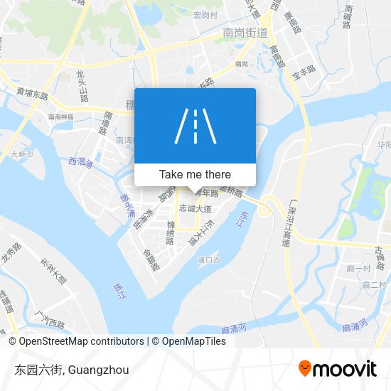 东园六街 map