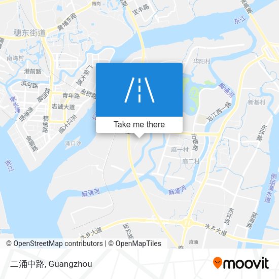 二涌中路 map