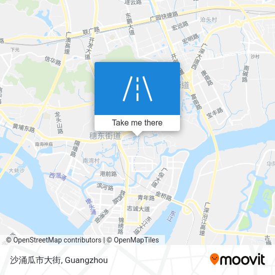 沙涌瓜市大街 map