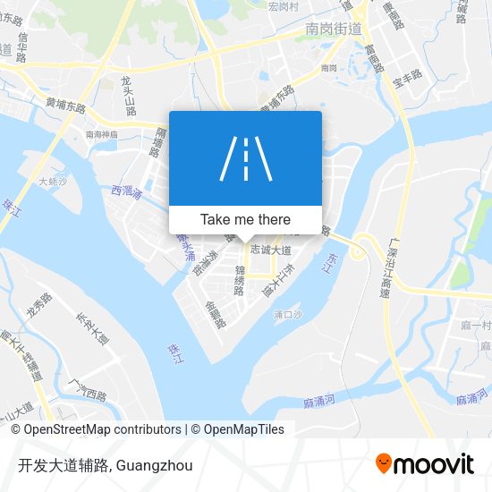 开发大道辅路 map