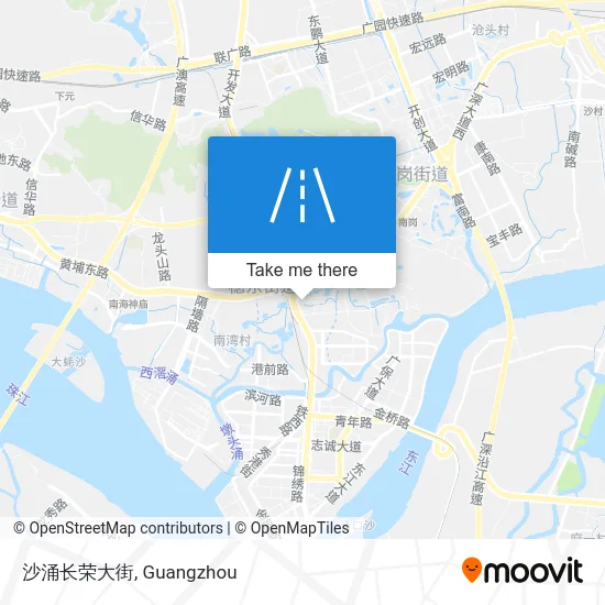 沙涌长荣大街 map