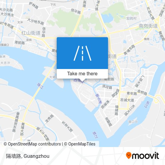 隔墙路 map