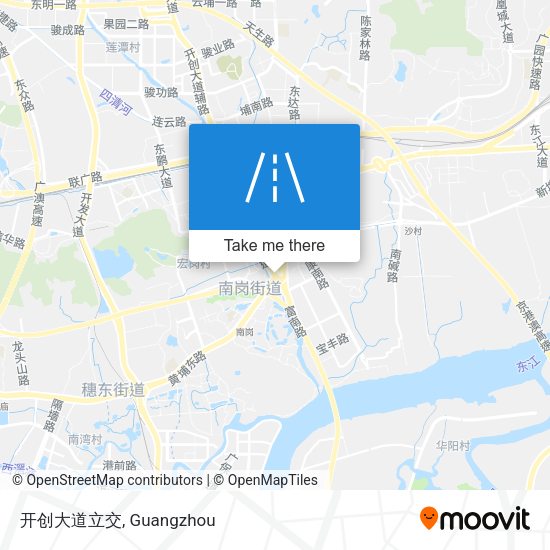 开创大道立交 map