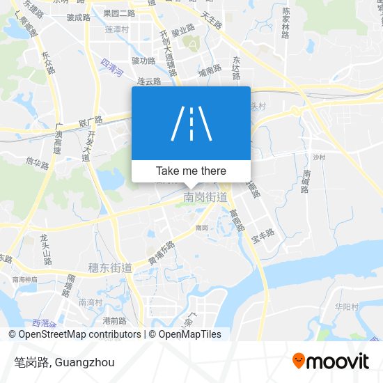 笔岗路 map