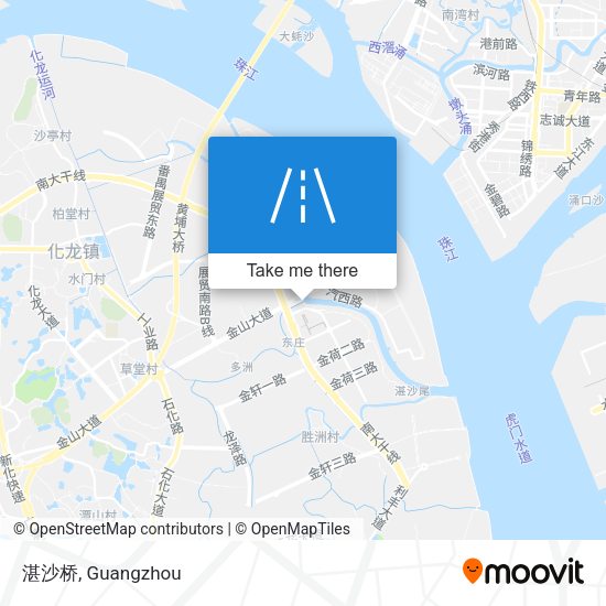 湛沙桥 map