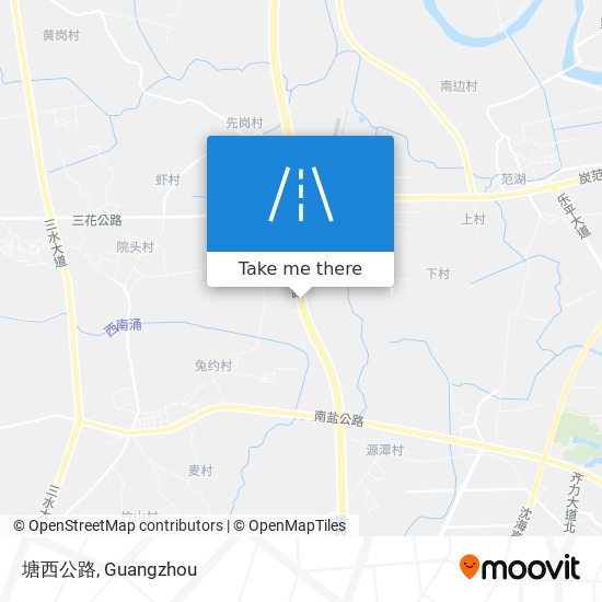 塘西公路 map