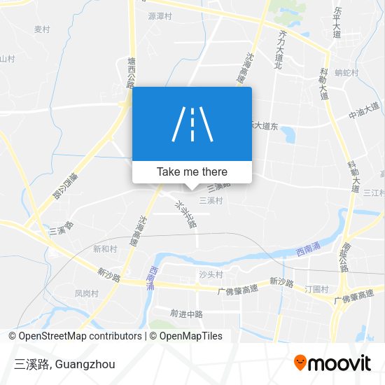 三溪路 map