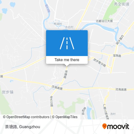 茶塘路 map