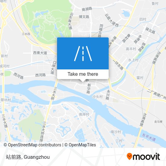 站前路 map