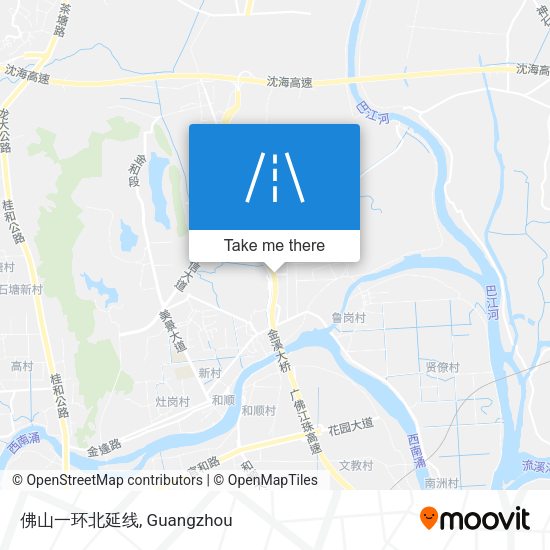 佛山一环北延线 map