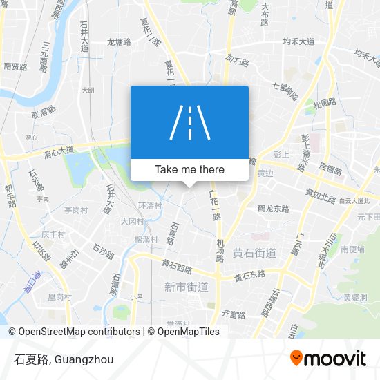石夏路 map
