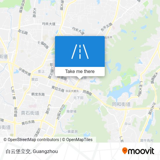 白云堡立交 map
