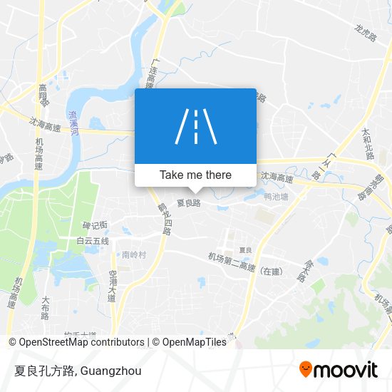 夏良孔方路 map